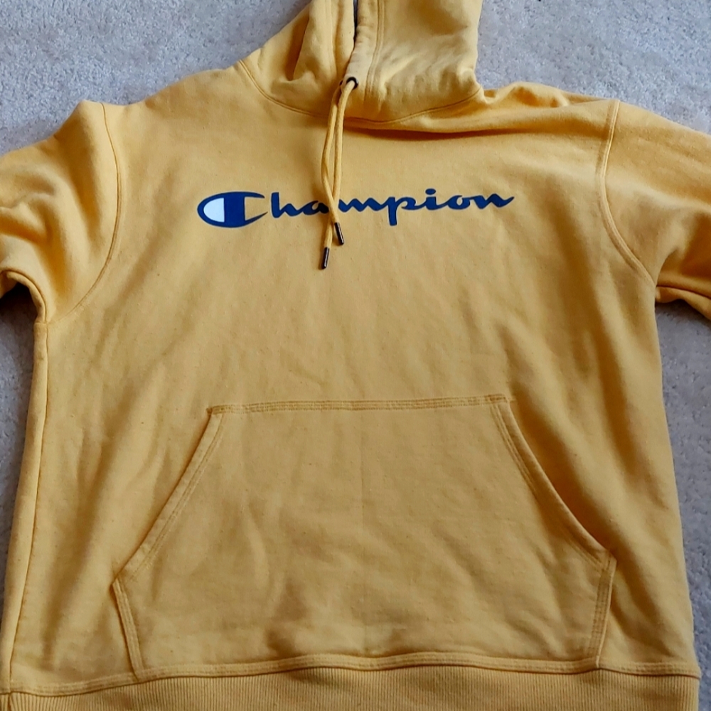 MENS CHAMPION SWEATER HOODIE  SZ L
